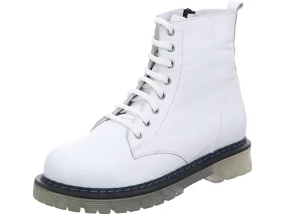 Produktbild von Gemini Damen Stiefelette Combat Boot transparente Profilsohle 342290-02, Größe:38 EU, Farbe:Weiß