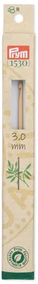 Häkelnadel aus Bambus, 15 cm, 3,00 mm, 1 Stück