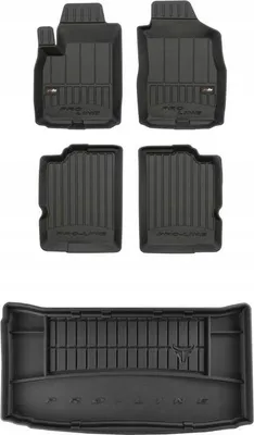 Produktbild von 3D SET Fußmatten und Kofferraummatte Fiat Panda 2 Fließheck 2003-2012