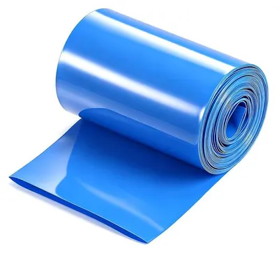 PVC Schrumpfschlauch 60 mm x 2 m, blau, für Akkus