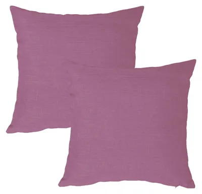 Produktbild von Kissenbezug 2er Set flieder 40x40 cm Struktur Leinenoptik Kissenhülle Deko Kissen