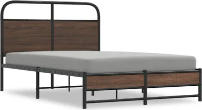Obrázek produktu pro vidaXL Rám postele bez matrace 120x200 cm Hnědý dubový vzhled