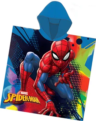 Produktbild von Ponczo dziecięce Marvel 55x110 cm - Spiderman/Super bohater
