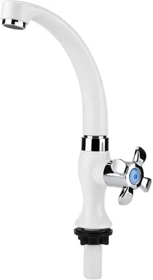 Produktbild von Einhebel-Kaltwasserarmatur - ABS mit Chromoberfläche - Wasserersparend - Flexible Waschbeckenaccessoires - 1/4-Drehung - Solide und Langlebig - Wasserhahn