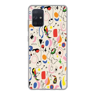 Produktbild von MuchoWow® Handyhülle Schutzhülle Hülle für Samsung Galaxy A51 Muster - Abstrakt - Kunst Silikon Softcase Handy Hülle - Schutzabdeckung