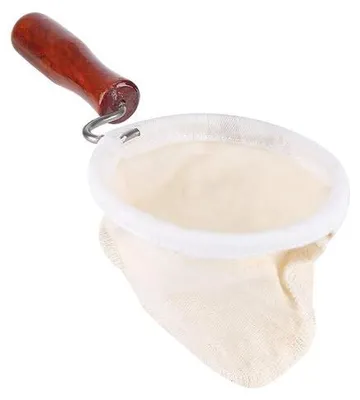 Image de Filtre coulable léger en flanelle - Filtre à café/thé lavable - Réutilisable - Facile à nettoyer