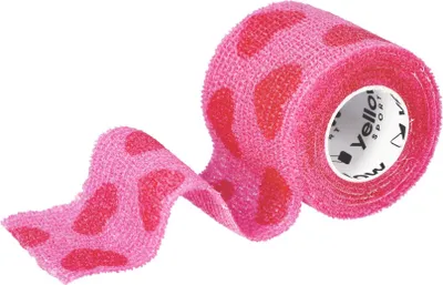 Produktbild von Kohäsive Binde 5cm x 4,5m rosa mit Herzen