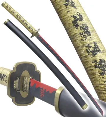 Produktbild von Anime Cosplay Katana aus Stahl Yoriichi Schwert Kimetsu No Yaiba Schwert Yorichi Tsugikuni Schwert