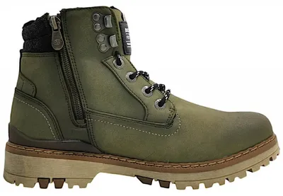 Imagen del producto de Dockers by Gerli: Zapatos para hombre, botas de cordones con forro térmico, color verde, para uso casual