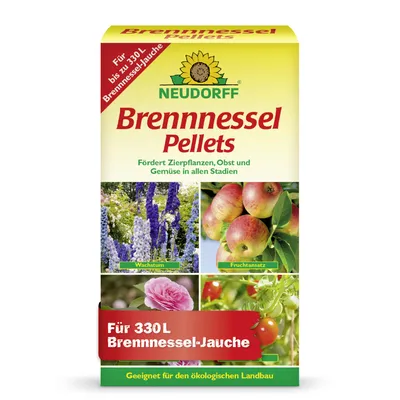 Produktbild von Neudorff Brennnessel Pellets 500 g für 330L Brennnessel-Jauche - fördert kräftiges Wachstum, Blütenbildung und Fruchtansatz