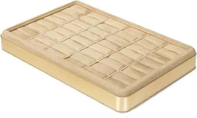 Productafbeelding van Sieraden Organizer - Display Trays - Sieraden Opbergen - Stapelbaar Ontwerp - 30x20x3 cm - Zwart