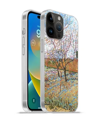 Produktbild von MuchoWow® Handyhülle Schutzhülle Hülle für Apple iPhone 14 Pro Max Blühender Pfirsichbaum - Vincent van Gogh Silikon Softcase Handy Hülle - Hardcover