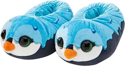 Produktbild von NICI 40063 Pantofle NICIdoos Penguin figurální (velikost 30-33) plyšová podrážka s cvočky