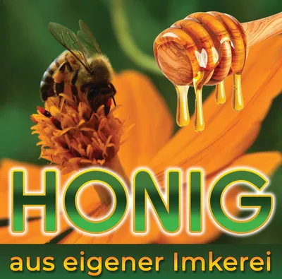 Produktbild von Werbebanner wetterfest mit Ösen Honig GRÜN-GELB 1m x 1m