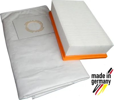 Produktbild von 1x Filter + 10x Vliesbeutel geeignet für Kärcher NT 35/1 Eco / NT 35/1 Eco M / NT 35/1 Tact / NT 35/1 Tact Te / NT 35/1 Tact Te M