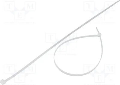 Zdjęcie produktu dla 100 sztuk, opaski kablowe FIX-S-4.8X370S/N, 222N, szerokość: 4,8 mm, długość: 370 mm