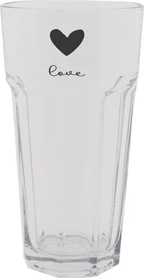 Produktbild von Clayre & Eef Wasserglas 320 ml Glas Herz