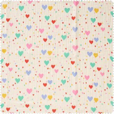 Produktbild von Musselin-Baumwollstoff "Tiamo", 130 cm breit, Meterware