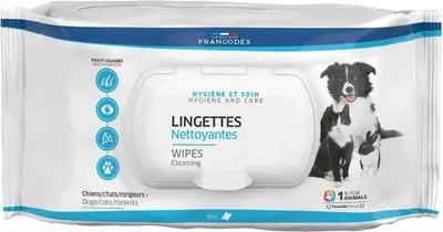 Productafbeelding van FRANCODEX Doekjes voor honden en katten - 80 stuks