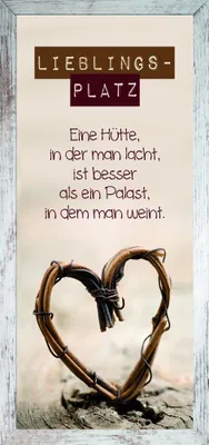 Produktbild von Wandbild - Holz - 23 x 49 cm - Motiv mit Text