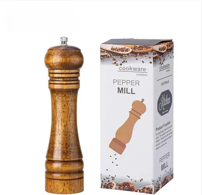 Obrázek produktu pro INF 8palcový mlýnek na pepř v retro barvě s nastavitelnou hrubostí