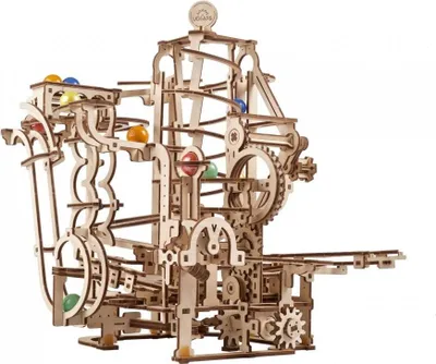 Produktbild von 3D Holzpuzzle Kugelbahn Spiralzug uGEARS