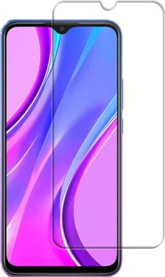 A screen protector for a smartphone is shown on a white background.