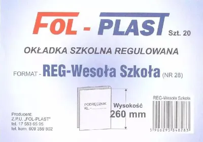 Obrázek produktu pro Obal na učebnici, nastavitelný. Číslo 28 (20 kusů)