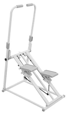 Produktbild von Treppenstepper Heimtrainer - Vertikaler Stepper - Klappbares Cardiogerät - 3-stufige Neigung - Bis 100 kg belastbar - Weiß