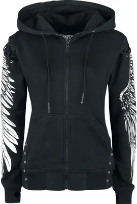 Produktbild von Poizen Industries Kapuzenjacke Damen Elora Hood schwarz L