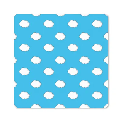 Produktbild von MuchoWow® Mauspad Mousepad Sommer - Wolken - Blau 30x30 cm - Mousepads - Maus Mat - Pad - Mausunterlage - Gaming