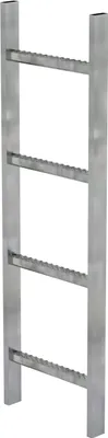 Produktbild von MUNK Schachtleiter Stahl verzinkt 300mm breit 4 Sprossen 1,12m lang