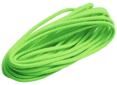 3m Gummikordel, Gummischnur, Haargummi neongrün