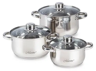 Immagine prodotto di MAESTRO MR-2020-6M 6-piece cookware set stainless steel