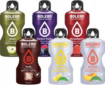 Produktbild von Bolero Getränkepulver Set 6 Sorten Zuckerfrei Stevia Vegan Diät Fitness