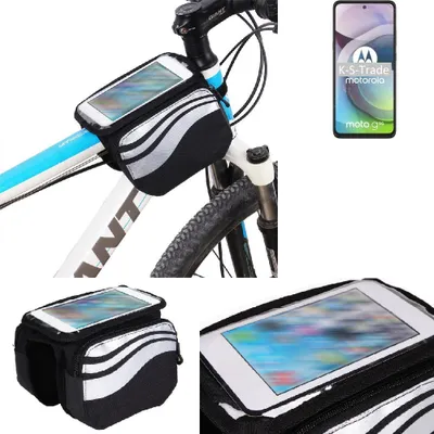 Produktbild von K-S-Trade Rahmentasche Fahrrad-Halterung kompatibel mit Motorola Moto G 5G Rahmenhalterung Fahrrad Handyhalterung Fahrradtasche Handy Smartphone