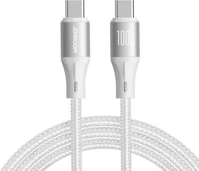 Zdjęcie produktu dla Kabel Joyroom Light-Speed Series S-A25 USB-C / USB-C 100W 1.2m - biały