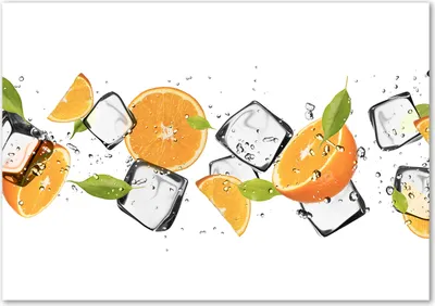 Produktbild von Tulup® Leinwandbild - 100x70 cm - Wandkunst - Drucke auf Leinwand - Leinwanddruck  - Essen & Getränke - Orange - Orangen Eis