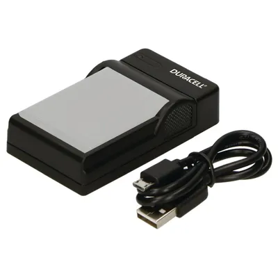 Produktbild von Duracell Ladegerät mit USB Kabel für DR9686/Li-50B/Pentax D-Li92