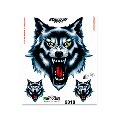 Image de Autocollant Loup Maul 20 x 24 cm