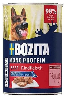 Obrázek produktu pro BOZITA Monoproteinový pašteta z hovězího masa - mokrá krmiva pro psy - 400 g