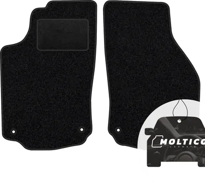 Produktbild von moto-MOLTICO Vorne Fußmatten Auto Velours Autoteppiche Schwarz Automatten Set 2-teilig passend für Opel Combo C 2001–2011