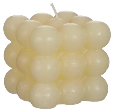 Produktbild von Bubble Candle, Dekokerze 8 x 8 cm CREME