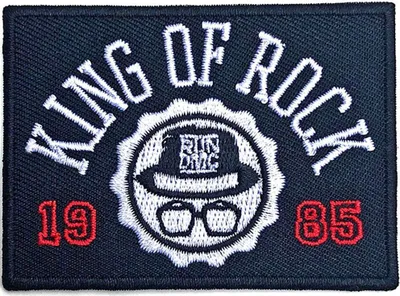 Immagine prodotto di Run DMC - Toppa da stirare "King Of Rock" - Cotone RO6797 (Taglia unica) (Blu/Bianco)