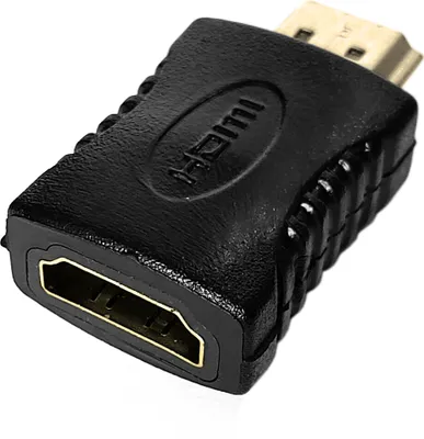 Produktbild von Adapter HDMI 1.4 Stecker auf Buchse vergoldet Verbinder Kupplung HD 4K UHD 8Gbit