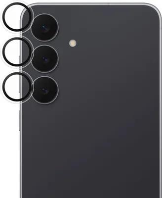 Produktbild von PanzerGlass Hoops  Samsung Galaxy S25 FE Gehärtetes Glas Kameralinsen Schutz - Hüllenfreundlich