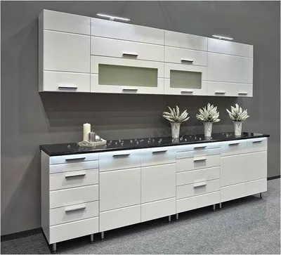 Produktbild von NEU hochwertige Küche 260cm Küchenzeile FRESH MDF Weiss Hochglanz Soft-Close