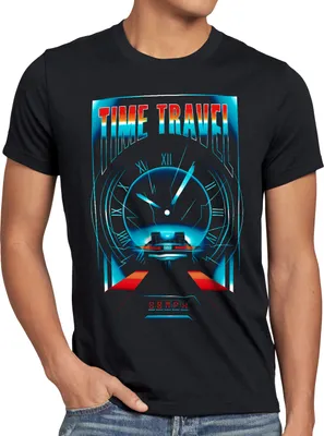 Produktbild von style3 De Lorean Time Travel T-Shirt Herren zeitreise marty