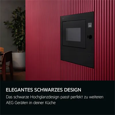 Produktbild von AEG TB6SM171DB Einbau Mikrowelle schwarz, 17 Liter, Touch-Bedienung 947608857