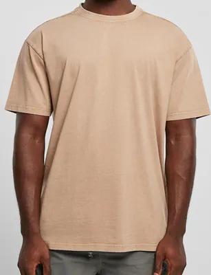 Immagine prodotto di Build Your Brand BY189 | Maglietta da uomo lavata con acido - Colore: Union Beige - Taglia: 5XL